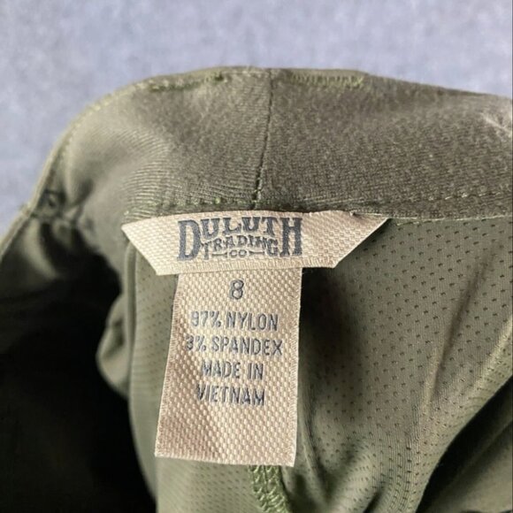 Duluth Trading Skort Women's Size 8 Nylon Blend Outdoors Cargo Green - Picture 5 of 6
